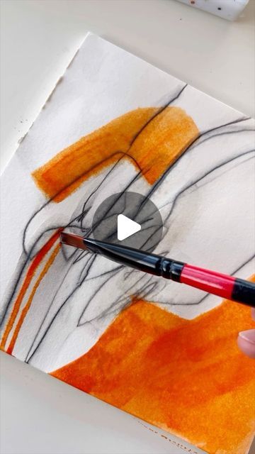 Abstract Gouache Art, Abstract Watercolor Art Inspiration, Pen And Wash Watercolour, Abstract Watercolor Tutorial, Watercolor Ink Art, Abstract Watercolor Paintings Tutorials, Watercolour Abstract Art, Watercolor Pattern Design, Beginning Watercolor