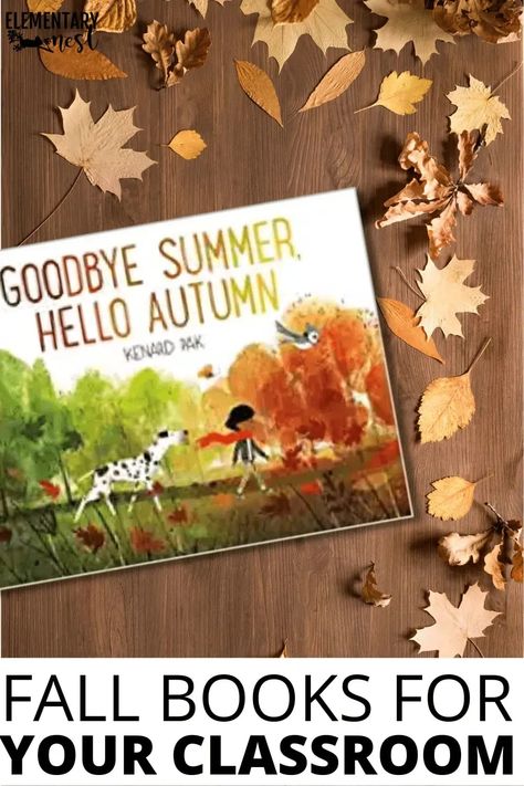 Check out these 8 great fall books to add to your classroom. They cover all things leaves, autumn season, and fall themes. Add these to your read aloud stacks or simply let your first, second, and third grade students explore the fall texts. Fall Books For Kids, Too Many Pumpkins, Goodbye Summer Hello Autumn, Fall Books To Read, Julia Sarda, Parent Board, Fall Books, Read Aloud Activities, Goodbye Summer