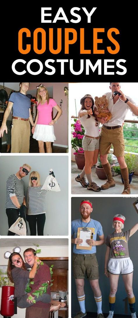 John Smith And Pocahontas Halloween, Lazy Couple Halloween Costumes, Cheap Costume Ideas For Couples, Easy Couples Costumes 2022, Easy Partner Costumes, Easy Couple Halloween Costumes Diy Funny, Cheap Easy Couples Halloween Costumes, Forest Gump And Jenny Costume Diy, Easy Couple Halloween Costumes 2022