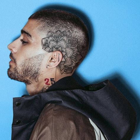 Zayn Head Tattoo, Zayn Style, Laurence Coke, Tattoo Crane, Andro Fashion, Zayn Malik Photoshoot, Zayn Malik Tattoos, Half Sleeve Tattoos Sketches, Zayn Malik Style