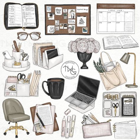 Planning and Study Illustrated Clipart Digital Stickers Icons Journaling Stationery Office Work Planner Trendy Aesthetic Icons Graphics goonotesplanner #minimalisticplanner #collegeorganizationplanners #minimalistdailyplanner Work Digital Stickers, Book And Glasses Aesthetic, Study Aesthetic Sticker, Digital Planner Stickers Aesthetic, Office Stickers Printable, Notebook Stickers Aesthetic, Study Stickers Aesthetic, Work Stickers For Planner, Cute Study Stickers