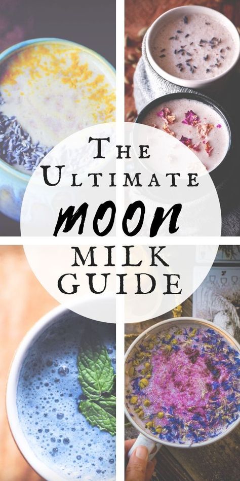 Moon Milk Recipe, Dairy Snacks, Kitchen Witch Recipes, Moon Milk, Milk Tea Recipes, Tea Drink Recipes, Ayurvedic Recipes, Herbal Recipes, Milk Recipes