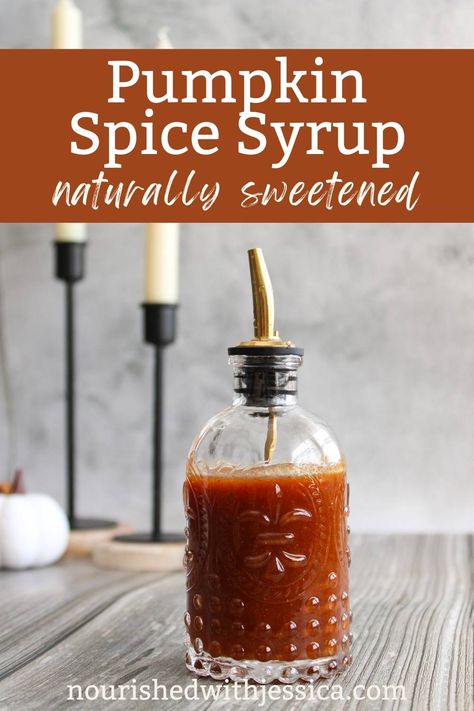 Spice Recipes Diy, Pumpkin Syrup Recipe, Diy Syrup, Pumpkin Spice Syrup Recipe, Homemade Pumpkin Spice Syrup, Sugar Free Coffee Syrup, Homemade Coffee Syrup, Coffee Recipe Healthy, Pumpkin Syrup