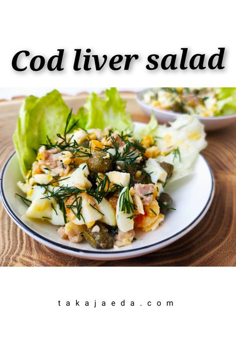 Cod Fish Salad, Cod Liver Recipe, Cod Liver Recipe Salad, Raw Fish Salad, Smoked Fish Salad Recipe, Keto Tuna Fish Salad, Appetizer Wraps, Liver Pate Recipe, Filet Recipes