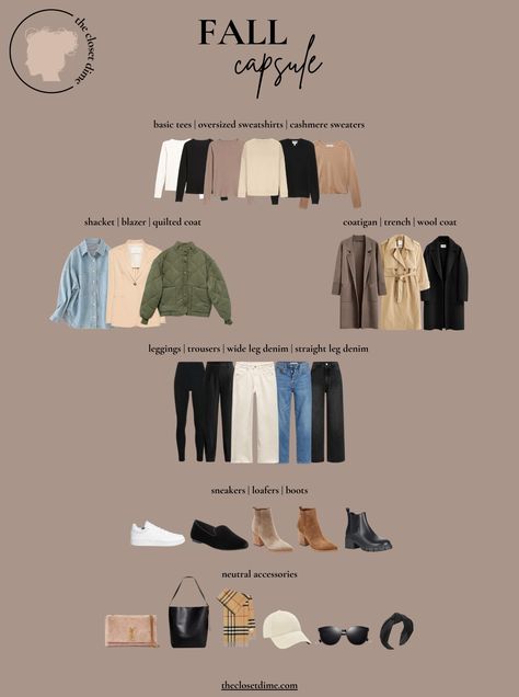 Fall Capsule Wardrobe: The Staples You Need for the Season – The Closet Dime All Year Long Capsule Wardrobe, 10 Piece Fall Capsule Wardrobe, Staple Fall Wardrobe Pieces, Korean Capsule Wardrobe, Fall Basics Wardrobe, Capsule Shoe Wardrobe, Time Capsule Wardrobe, Sweater Skirt Combo, Fall Closet Staples