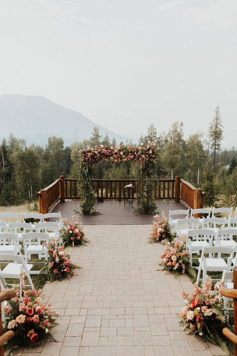 Mountain Side Wedding Venues, Wedding Venues Montana, Mountain Wedding Flowers Summer, Glacier National Park Wedding Venues, Montana Airbnb Wedding, Small Montana Wedding, Glacier Wedding Montana, Many Glacier Montana, Montana Mountain Wedding