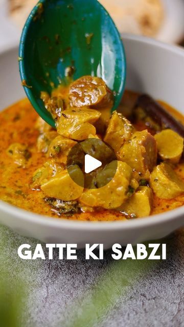 Besan Curry Recipe, Recipes With Besan Flour, Soyabin Sabji Recipe, Besan Sabji Recipe, Began Sabji Recipe, Easy Sabji Indian Recipes, Gatte Sabzi, Besan Recipe Indian, High Protein Recipes Easy