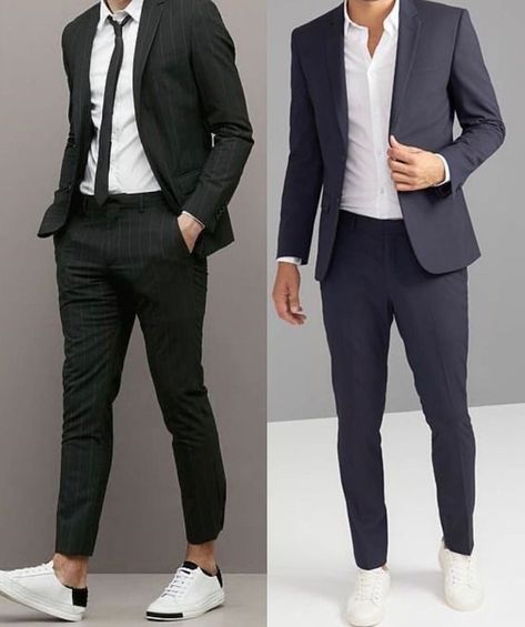 After Graduation Outfits, Mens Prom Outfit, Men Advice, Prom Outfit Ideas, Men Graduation Outfit, Mens Prom, Green Suit Men, Suits And Sneakers, Prom For Guys