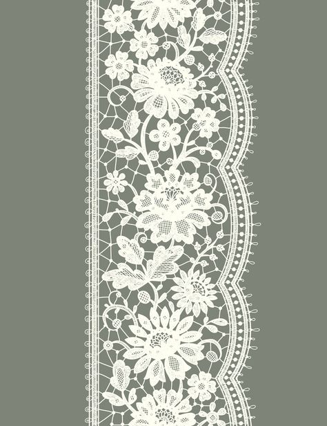 White lace vertical seamless pattern. Floral pattern. Lace Drawing, Beautiful Flower Drawings, Lace Art, Flower Drawing Design, Print Design Art, Border Embroidery Designs, Border Embroidery, Textile Pattern Design, Fabric Accessories