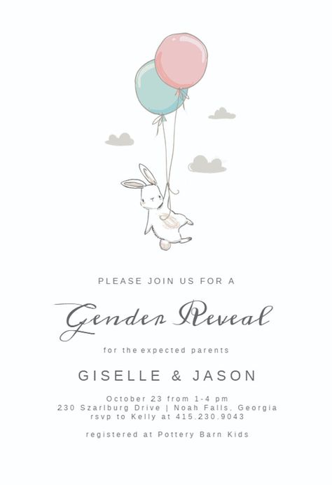 Bunny Shower - Gender Reveal Invitation Template (Free) | Greetings Island Some Bunny Gender Reveal, Invitation Card Design Gender Reveal, Bunny Gender Reveal Ideas, Gender Reveal Card Ideas, Gender Reveal Invitations Template Free, Baby Gender Reveal Invitations, Gender Reveal Invitation Ideas, Easter Gender Reveal Party, Bunny Gender Reveal