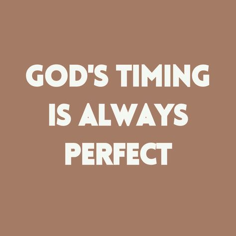 God has a perfect timing for everything. Learn to wait on him. This brings him honor, and it brings you peace. Spending Time With God Aesthetic, God Timing Quotes, God's Plan Quotes Perfect Timing, Waiting On Gods Timing, Quotes About Gods Timing, Perfect Timing Quotes, Gods Timing Is Perfect, God Timing, God Is Always On Time