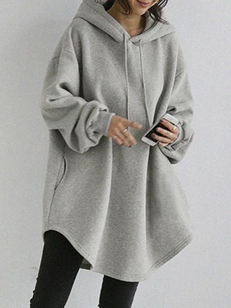 Smarter Shopping, Better Living! Aliexpress.com Wedding Travel, Loose Hoodie, Oversized Streetwear, Women's Hoodies, Oversize Women, Office Holiday, Autumn Casual, Hooded Dress, Pullover Shirt