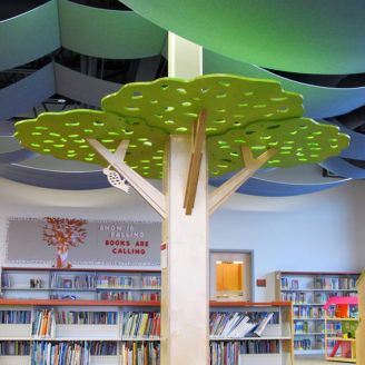 Trees | TMC Furniture How To Build A Classroom Tree, Playroom Tree, Column Tree Design, Daycare Tree, Tree Mural Classroom, Kids Room Tree, Tree Design, Kids Clubhouse Interior Tree, Pediatric Waiting Room Ideas