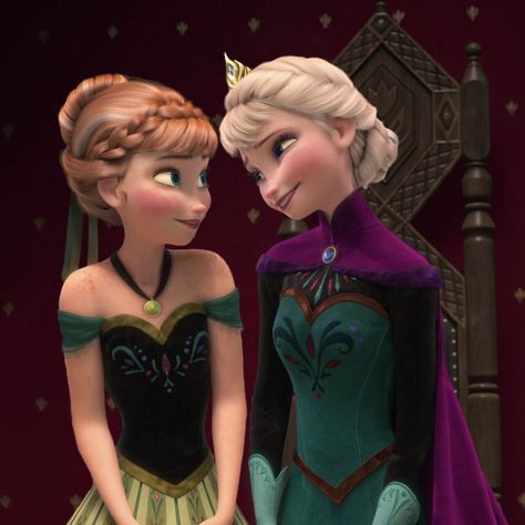 Iconic Duos Best Friends Cartoon, Movie Duos, Goth Disney Princesses, Disney Duos, Elsa Pictures, Frozen Wallpaper, Anna Disney, Frozen Pictures, Best Friends Cartoon