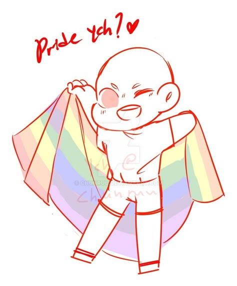 Pride Ych, Drawing Base, I Hope, Flag