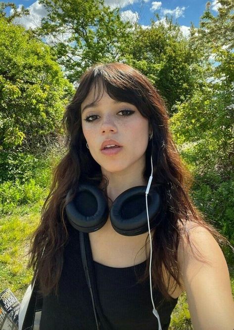 Jenna Ortega, A Woman, Headphones