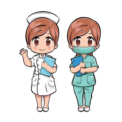 Nurse Drawing, Nurse Cartoon, Nurse Art, Baby Illustration, Baby Posters, Nurse Costume, Cute Nurse, Cartoon People, Pet Clinic