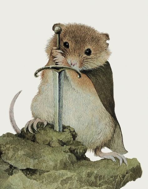 Mice And Mystics, Harvest Mouse, Woodland Animal Art, Animal Art Prints, Fairytale Art, Woodland Animal, Woodland Creatures, Rodents, The Stone