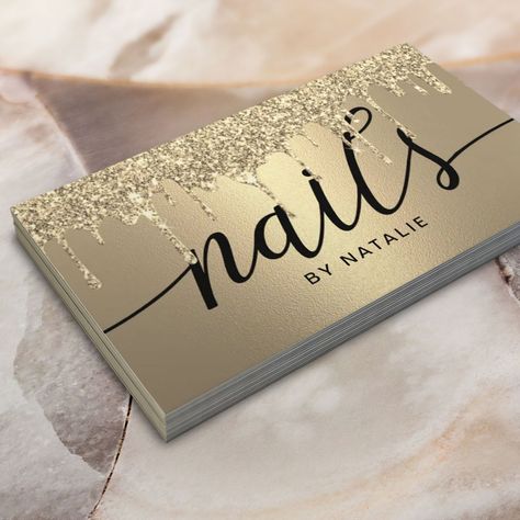 Nail Salon Business Cards, Salon Gold, Spa Business Cards, Graphic Design Business Card, Special Nails, Salon Business Cards, Nail Studio, Manicure Y Pedicure, Visiting Cards