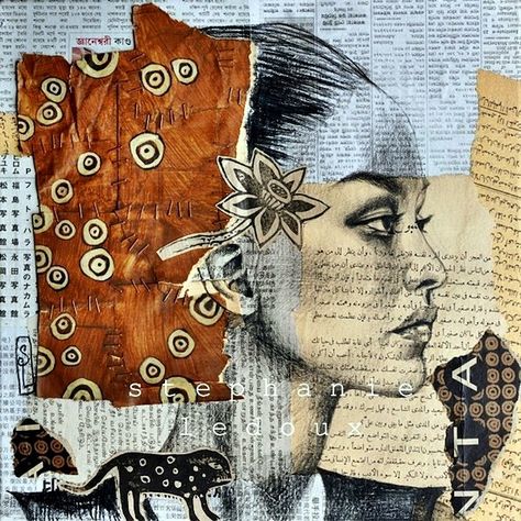 40 Clever And Meaningful Collage Art Examples Paper Swan, Mixed Media Portrait, Collage Portrait, Collage Drawing, Collage Art Mixed Media, Art Et Illustration, Art And Illustration, Drawing Tutorials, Art Journal Pages