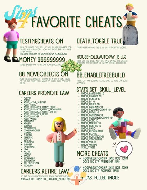 Sims 4 Needs Cheat, How To Make Sims 4 Fun, Sims Skill Cheats, All Sims 4 Cheats, Sims 4 Pc Cheats, Sims 4 Random Generator, Sims Roleplay Ideas, Sims Plot Ideas, Cas Cheats Sims 4