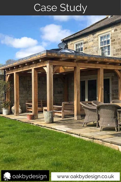 Oak Frame Pergola, Oak Pergola, Oak Garage, Lead Roof, Outdoor Structure, Roof Lantern, Wood Pergola, Gym Room, Garden Equipment