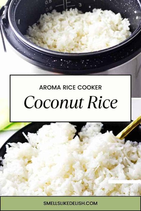 Making Coconut Rice in a rice cooker is a delicious and easy-to-make side dish that is perfect for any occasion. Coconut rice is a great way to add a touch of tropical sweetness to your meal. Coconut Rice In Rice Cooker Recipe, Coconut Rice Rice Cooker, Coconut Rice Recipe Rice Cooker, Rice In A Crockpot, Cocunut Rice, Coconut Rice In Rice Cooker, Coconut Rice Recipes, Rice Cooker Coconut Rice, Thai Coconut Rice