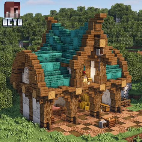 Mc Medival House, Minecraft Medieval Starter Base, Minecraft Adventurers Guild, Minecraft Medieval Enchanting Room, Minecraft Fantasy Farm Ideas, Medium House Minecraft, Minecraft Building Midevil, Minecraft Medieval Animal Farm, Minecraft Nook Ideas