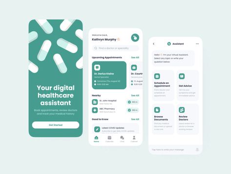 Health App Design, Tech Apps, Portal Design, Digital Healthcare, Medical App, Patient Portal, Mobile App Design Inspiration, App Interface Design, Banking App