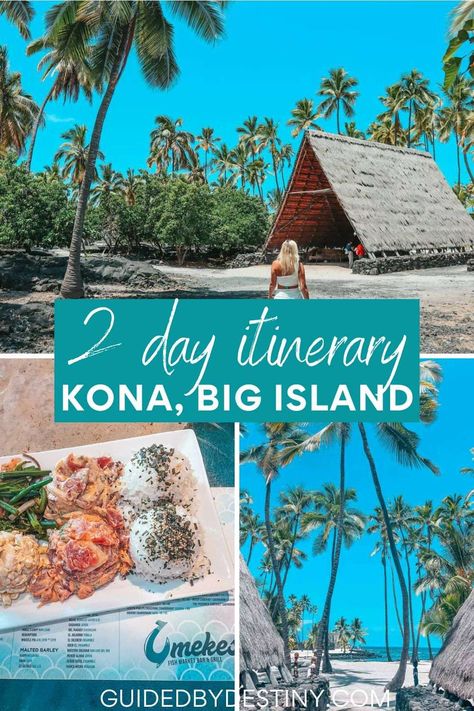 In this 4-Day Big Island Hawaii itinerary you'll learn everything from the best restaurants in Kona to the best things to do on the Big Island of Hawaii. It's split into 2 days in Kona and 2 days in Hilo. Fun activities in Kona like swimming with giant manta rays, and a guide to Volcanoes National Park. Big Island Hawaii Itinerary, Big Island Hawaii Things To Do, Big Island Itinerary, Hawaii Tips, Kona Island, Hawaii 2023, Kona Beaches, Hawaii Trip Planning, Giant Manta