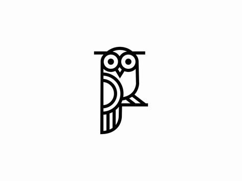 Geometric Owl Logo for Sale by UNOM design on Dribbble Owl Logo Design, Geometric Owl, Cafe Logo Design, Owl Head, Owl Images, Black Owl, Owl Logo, Owl Eyes, Logo Design Ideas