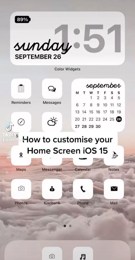 Shortcuts Tutorial Iphone, Home Screen App Icons Aesthetic, Customise Wallpapers Iphone, How To Get Aesthetic App Icons, Aesthetic Apple Home Screen, Customised Iphone Home Screen, How To Do Shortcuts App Icons, How To Customise App Icons, Idea For Home Screen Iphone