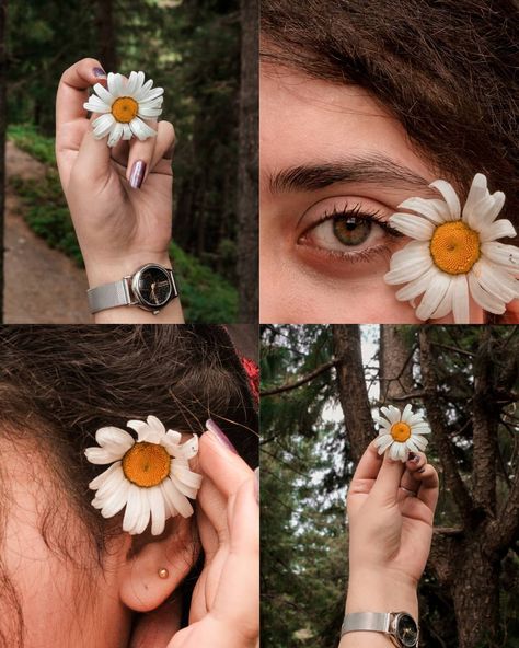 Photos With Flowers Aesthetic, Selfies Ideas, Easy Photography Ideas, Artsy Photography, Self Photography, Film Photography Tips, Instagram Collage, Selfie Inspo, Instagram Creative Ideas