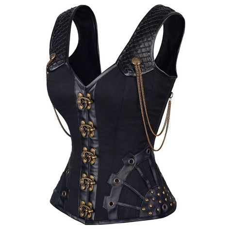 Steampunk Korsett sexy Bustier Top Gothic Leder Korsett Über brust Korsett Weste Shaper Frauen Körper Shape wear Abnehmen Bauchsc heide Corset Steampunk, Steampunk Corset, Style Steampunk, Gothic Corset, Hip Lifts, Corset Bustier, Overbust Corset, Leather Corset, Black Corset