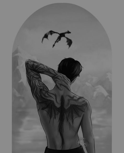 Xadenviolet Aesthetic, Xaden Riorson Tattoo, Book Fanart Aesthetic, Xaden Riorson Fourth Wing Aesthetic, Xaden Riorson Aesthetic, Fourth Wing Sgaeyl And Xaden, Dragons With Wings, Xaden Riorson And His Dragon, Story Art Ideas