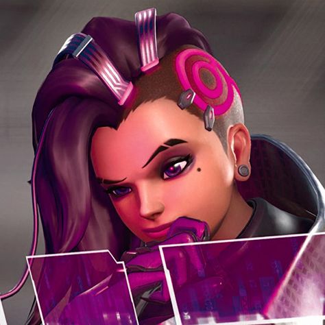 Sombra Icons Overwatch, Sombra Pfp, Sombra Ow, Overwatch Symmetra, Sombra Overwatch, Overwatch Fan Art, Childhood Games, Overwatch 2, Game Characters