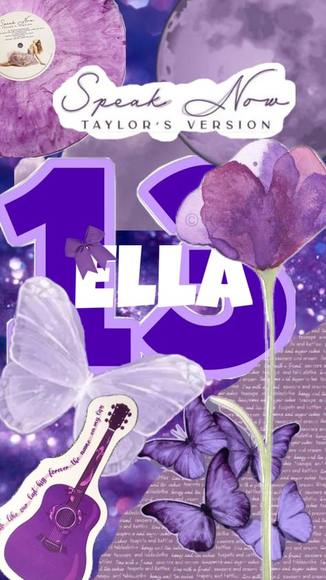 speak now version for a girl named Ella if you want a custom themed wallpaper message me Wallpaper Message, Ella Name, Speak Now, Name Wallpaper, Girl Names, Message Me, A Girl, Cream