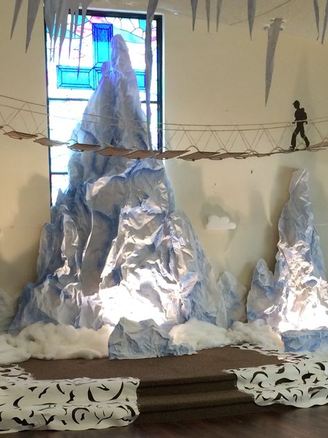 Grace Haven Mount Everest VBS 2015 Arctic Vbs Decorations, Arctic Decorations, Operation Arctic Vbs, Arctic Vbs, Everest Vbs, Candy Land Decorations, Snow Theme, Vbs Themes, Vacation Bible School