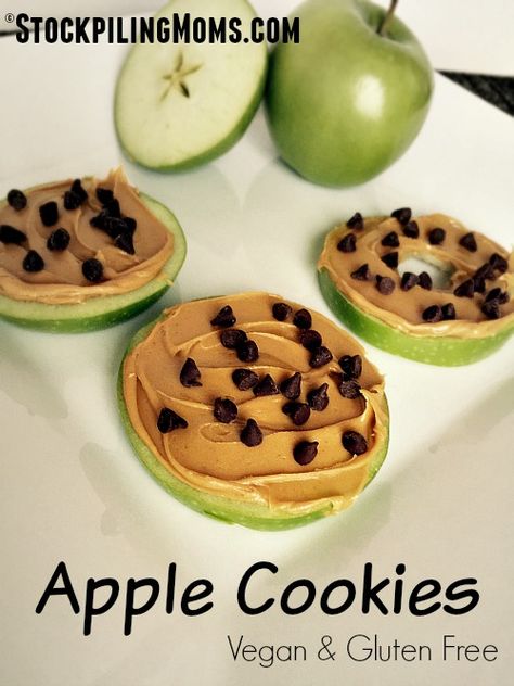 Apple Cookies - STOCKPILING MOMS™ Light Sandwiches, Gluten Free Snack, Healthy Snack Choices, Whole Grain Foods, Healthy Snack Alternatives, Apple Rings, Good Carbs, Low Calorie Snacks, Vegan And Gluten Free