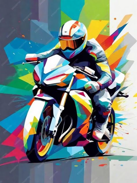 Premium Vector | Racing motocycle by feko Yamaha 1000, Acrylics Paintings, Art Moto, Motorbike Art, Wpap Art, Peter Rabbit And Friends, Illustration Art Kids, Friend Painting, Peacock Wall Art