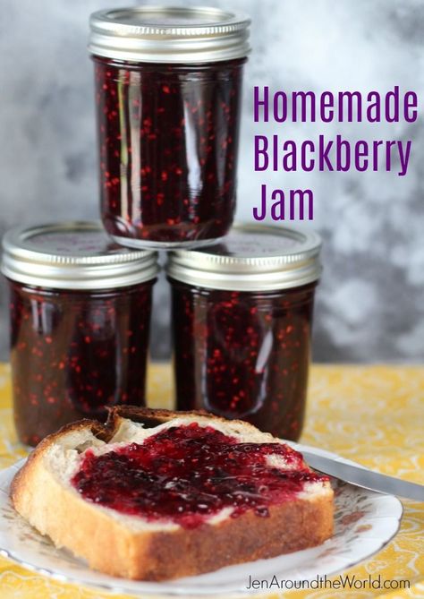 This homemade blackberry jam recipe will take you straight back to your childhood. It is super simple to make and you will never want to buy store bought jam again! I used the new @ballcanning jars that are simple and smooth sided so that you can see your jams better. Homemade Jam Recipes, Homemade Blackberry Jam, Blackberry Jam Recipes, Jam Packaging, Jam Recipes Homemade, Blackberry Jam, Jam And Jelly, Jam Recipe, Jelly Recipes