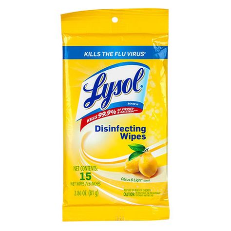 Lysol Lemon Scented Disinfecting Wet Wipes, 15-ct. Packs Lime Blossom, Lysol Wipes, Disinfecting Wipes, Disinfectant Spray, Wet Wipes, Household Cleaning Supplies, Dust Mites, Wet Wipe, Mouthwash