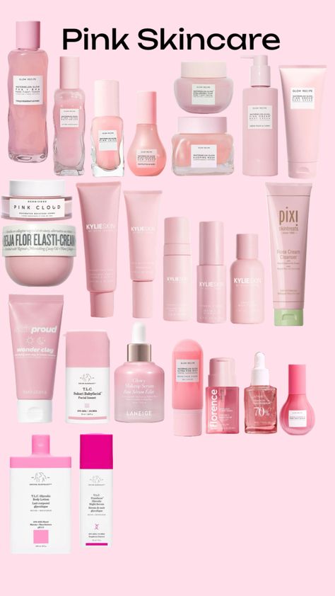 #pinkskincareroutine #skincare #pink Pink Korean, Pink Skincare, Theme Pink, Gentle Skin Cleanser, Skin Cleanser, Skincare Packaging, Aesthetic Colors, Korean Skincare, Pink Aesthetic