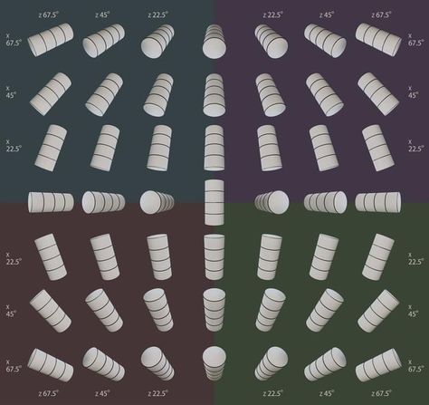 Volume Drawing Shape, 1 Point Perspective Cylinder, Cylinder Drawing 3d Shapes, Basic Shapes In Perspective, Drawing Cylinders In Perspective, How To Draw A Cylinder, Drawing Exercises Shapes, Shapes In Different Perspectives, Cylinder Perspective Drawing