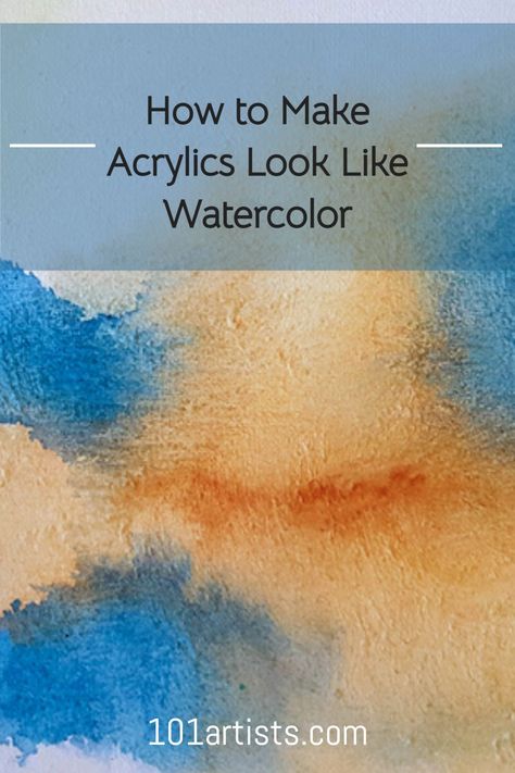 Learn how to paint with acrylics - PRO TIPS - Art CLASSES - TUTORIALS - DEMOS - Step by step: See more classes https://101artists.com https://101artists.com/how-to-paint-with-acrylics-watercolor-effects/ Acrylic Paint Watercolor Effect, How To Make Acrylic Paint Look Like Watercolor, Acrylic Wash Painting, Acrylic Water Painting, Abstract Art Step By Step, Acrylic Painting Tutorials Step By Step, Watercolour Lessons, Abstract Watercolor Paintings Tutorials, Shop Mural