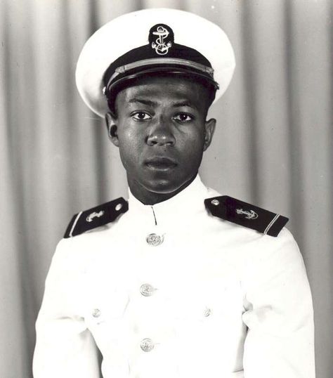 Jesse LeRoy Brown (13 October 1926 – 4 December 1950) was a United States Navy officer. He was the first African-American aviator in the U.S. Navy, a recipient of the Distinguished Flying Cross, and the first African-American naval officer killed in the Korean War. Naval Uniform, Naval Aviator, Man In Uniform, Naval Officer, 4 December, By Any Means Necessary, 13 October, Military Heroes, African Diaspora