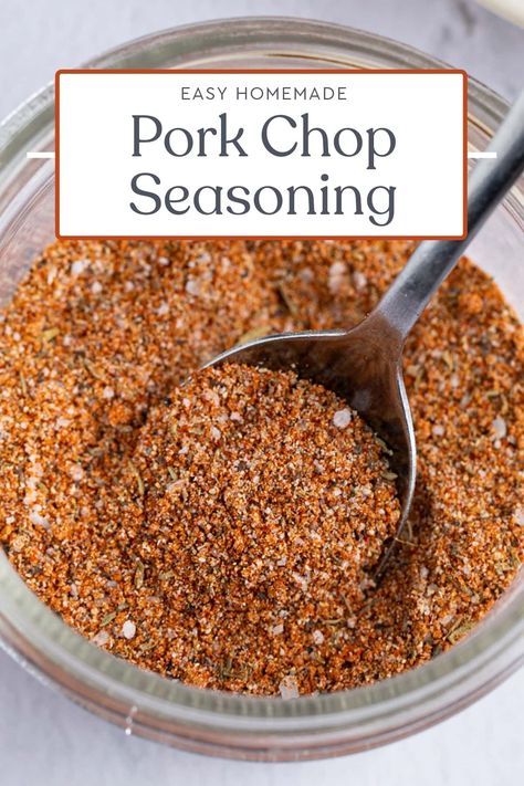 Brown Sugar Chops, Dry Rub Pork Chops, Pork Chop Rub Recipe, Seasoning For Pork Chops, Pork Chops Seasoning, Pork Dry Rubs, Diy Seasonings, Brown Sugar Pork Chops, Pork Chop Seasoning