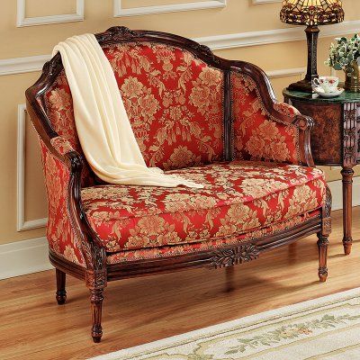 Design Toscano Antoinette Loveseat - JU1840 Victorian Things, French Salon, Mahone Bay, Awesome Furniture, House Shopping, Victorian Beauty, Drawing Room Decor, Frosé, Fun House