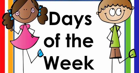 These colorful labels can be used to teach the days of the week and the months of the year. Great for calendars, posters and flash cards. St... Days Of The Week Display, Big Words, Easy Learning, Months Of The Year, Days Of The Week, Beautiful Flowers Pictures, Flash Cards, Worksheets For Kids, Months In A Year