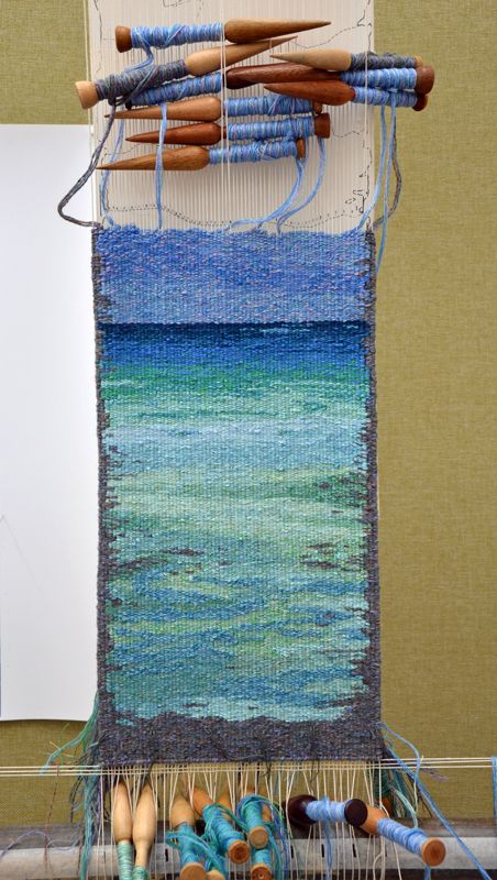 jo thomson - orkney artist: weaving horizons Tapestry Weaving Ideas, Woven Tapestry Art, Loom Tapestry, Tapestry Loom Weaving, Tapestry Loom, Weaving Loom Diy, Small Tapestry, Handwoven Tapestry, Weaving Loom Projects